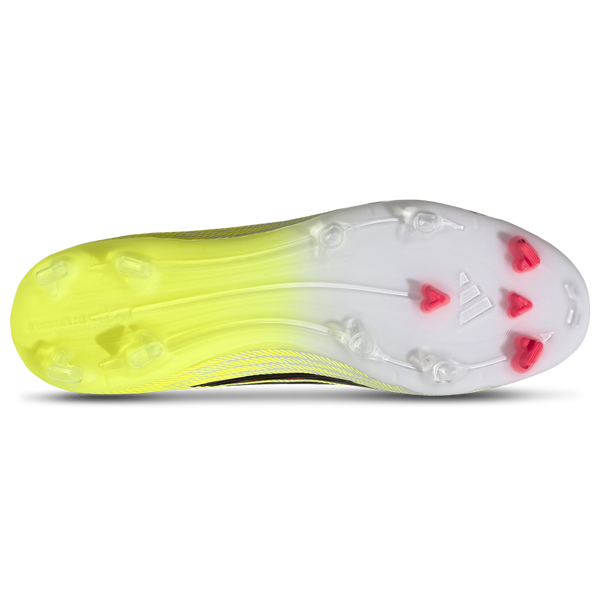 adidas F50 League Mid Firm Ground - Women's - Core Black/Team Solar Yellow - Image 5