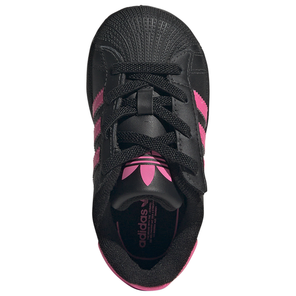 adidas Originals Superstar II - Girls' Toddler - Pink/Black - Image 4