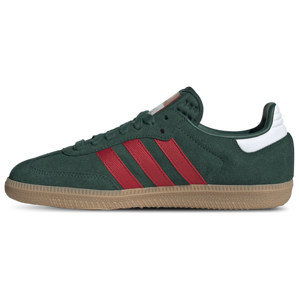 adidas Samba - Boys' Grade School - Team Dark Green/Gum/Better Scarlet - Image 2