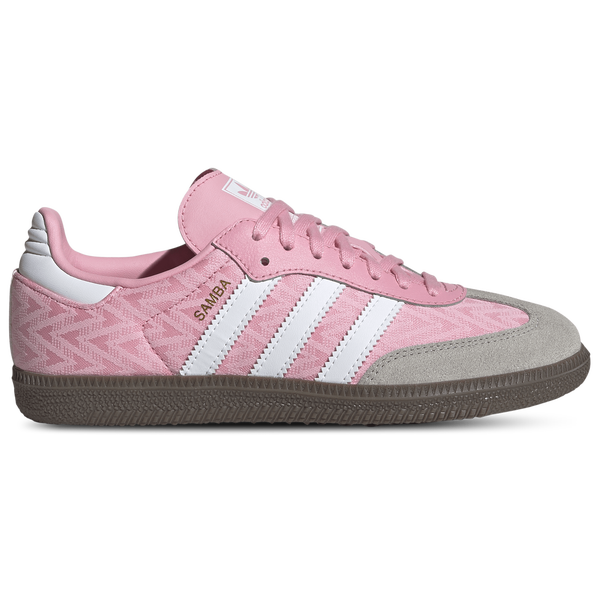 adidas Originals Samba - Girls' Grade School - Ftwr White/Light Pink/Gum