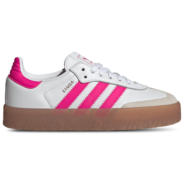adidas Originals Sambae - Girls' Grade School - Ftwr White/Shock Pink/Gold Met