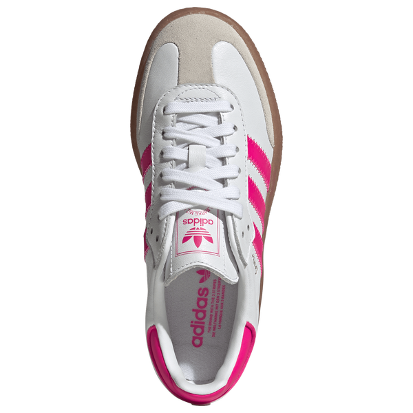 adidas Originals Sambae - Girls' Grade School - Ftwr White/Shock Pink/Gold Met - Image 4