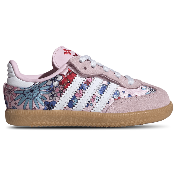 adidas Liberty London Samba OG - Girls' Toddler - Pink/Blue