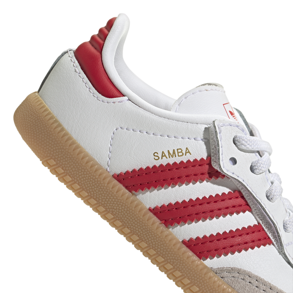 adidas Originals Samba - Boys' Toddler - White/Better Scarlet/Gum - Image 8