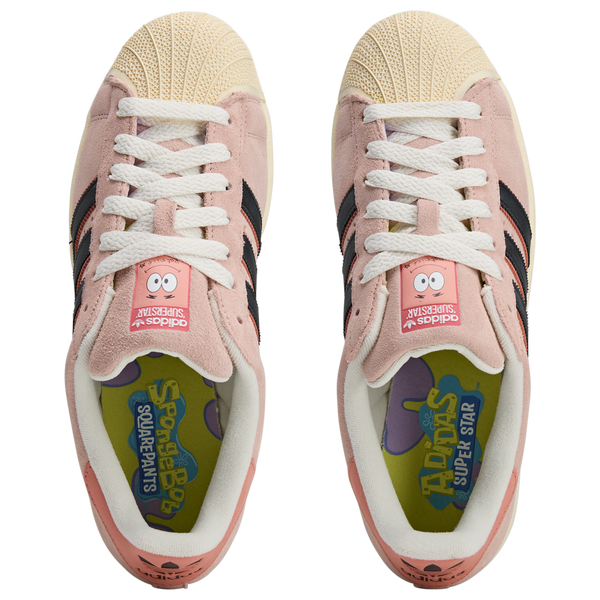 adidas Originals Patrick Superstar II - Men's - Pink/White/Black - Image 4