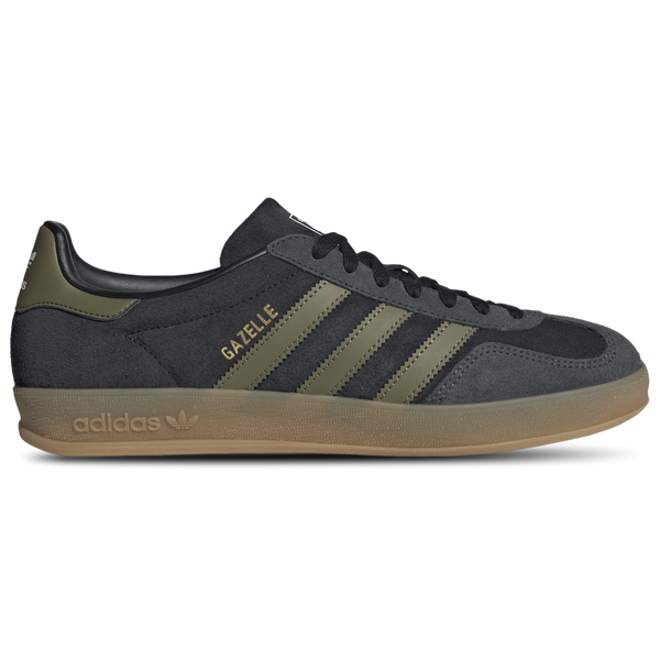 adidas Originals Gazelle Indoor - Men's - Black/Focus Olive