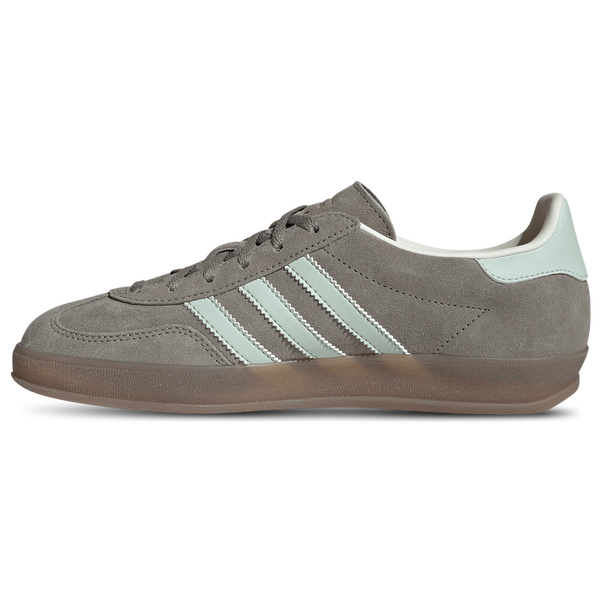 adidas Originals Gazelle Indoor - Women's - Linen Green/Silver Pebble/Gum - Image 2