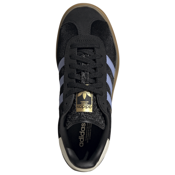adidas Gazelle Bold J - Girls' Grade School - Black/Blue Spark/Wonder White - Image 4