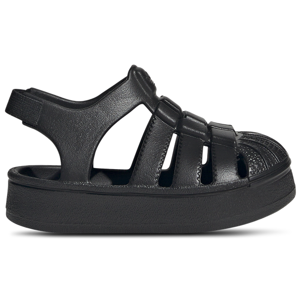 adidas Originals Superstar Sandals - Boys' Toddler - Black/Black/Black