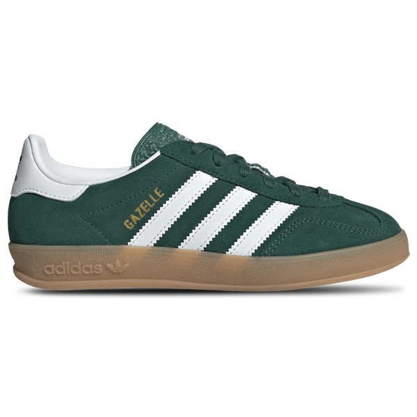 adidas Originals Gazelle Indoor - Boys' Grade School - Collegiate Green/White