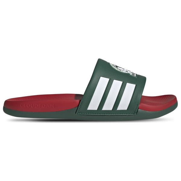 adidas Mexico adilette Comfort World Cup '26 - Men's - Green/White