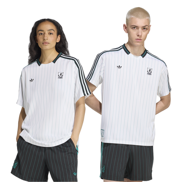 adidas Liverpool FC Icon Jersey - Men's - White/Sea Green