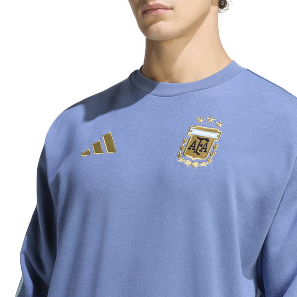 adidas Argentina Alphaskin Crew Sweat - Men's - Crew Blue - Image 4