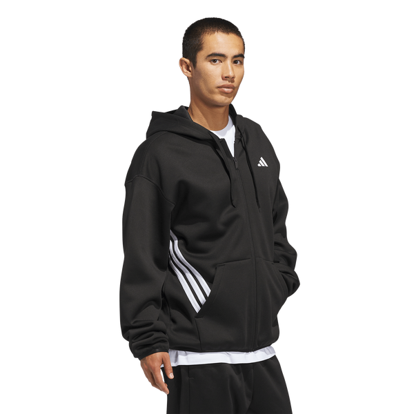 adidas Crazy Warm Full-Zip Hoodie - Men's - Black/White