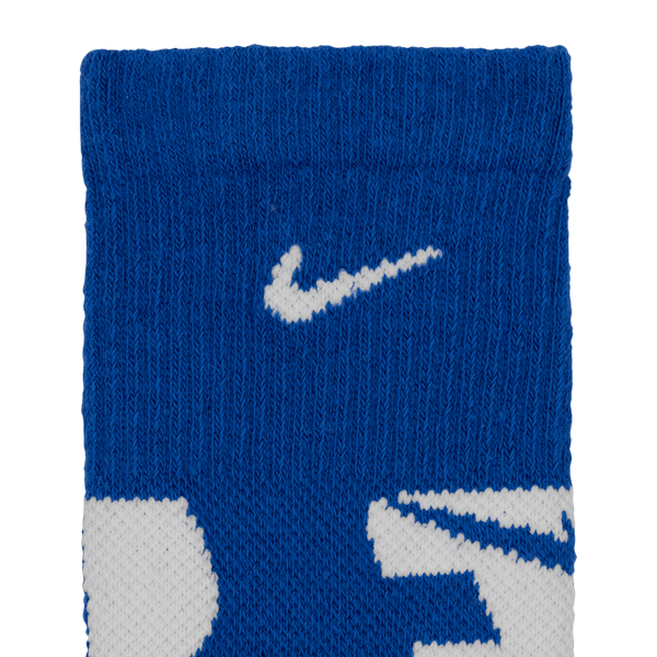 Nike Everyday Cushion Crew Socks 6 Pack - Boys' Grade School - White/Game Royal/Safety Orange - Image 4