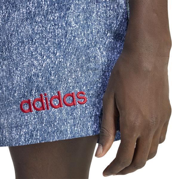 adidas US Denim Graphic Shorts - Men's - White - Image 3