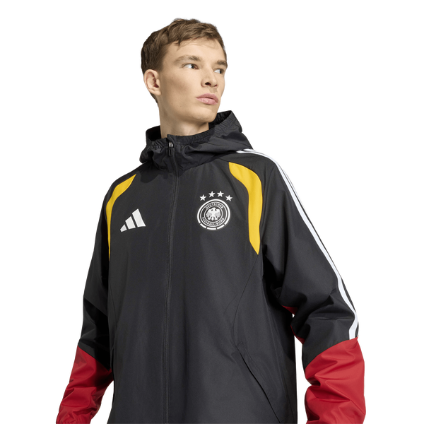 adidas Germany 26 Tiro All Weather Jacket - Men's - Black - Image 3