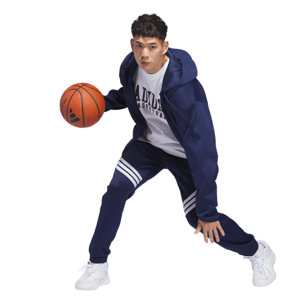 adidas Crazy Warm Full-Zip Hoodie - Men's - Team Navy Blue/White - Image 5