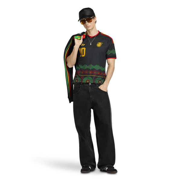 adidas Jamaica World Cup Away M10 Jersey - Men's - Black - Image 5