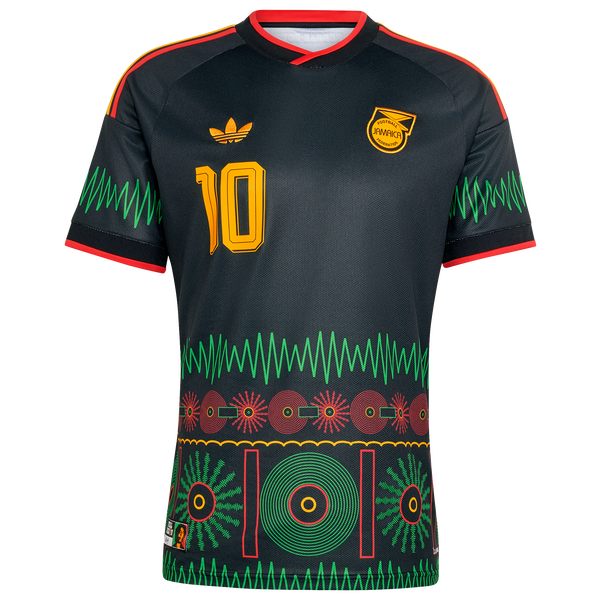 adidas Jamaica World Cup Away M10 Jersey - Men's - Black - Image 7