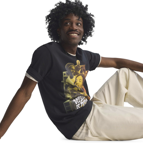 adidas Jamaica Bob OG 1 T-Shirt - Men's - Black - Image 3