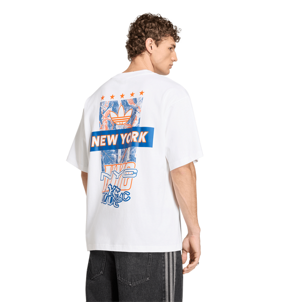 adidas Host City T-Shirt - Men's - White/Collegiate Royal - Image 2