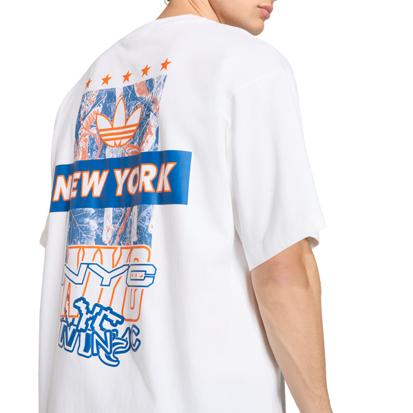 adidas Host City T-Shirt - Men's - White/Collegiate Royal - Image 4