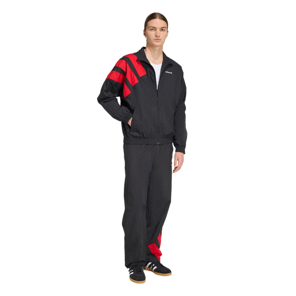 adidas Originals adicolor Blocked Track Pants - Men's - Black/Better Scarlet - Image 5