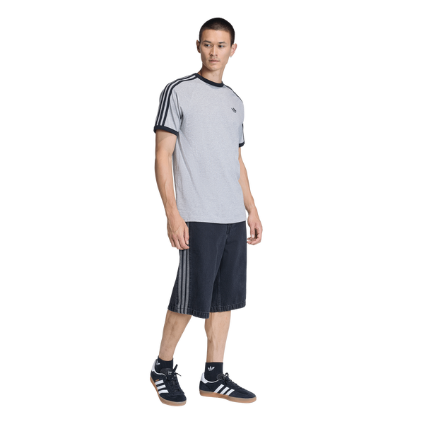 adidas 3-Stripes T-Shirt - Men's - Medium Grey Heather - Image 5