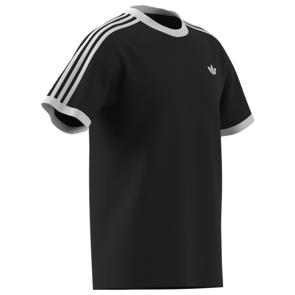 adidas 3-Stripes T-Shirt - Men's - Black/White - Image 3