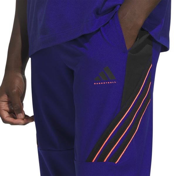 adidas CrazyLite Woven Basketball Pants - Men's - Mystery Ink/Black/Solar Turbo - Image 4