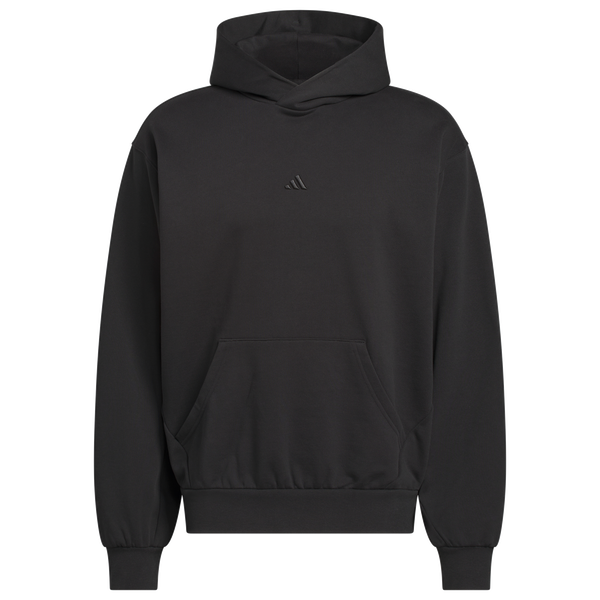 adidas Basketball Fleece Hoodie - Men's - Black - Image 6