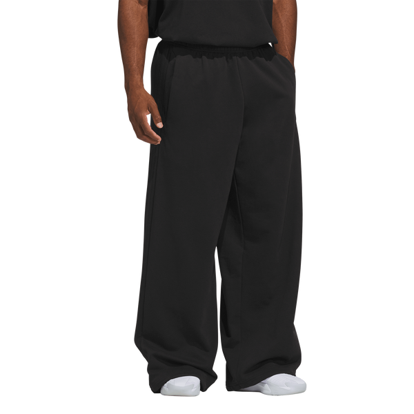 adidas Basketball Fleece 3-Stripe Pants - Men's - Black