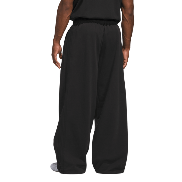 adidas Basketball Fleece 3-Stripe Pants - Men's - Black - Image 2
