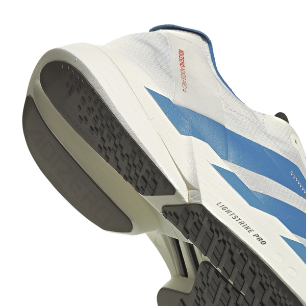 adidas adizero adios Pro 4 - Men's - Off White/Light Blue/Bright Red - Image 6