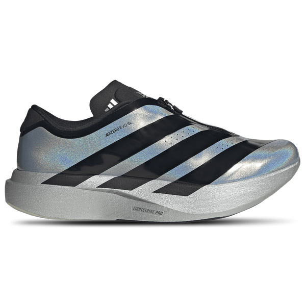 adidas Adizero Evo SL Woven - Men's - Silver Metallic/Core Black/Halo Silver