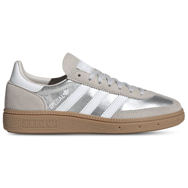 adidas Handball Spezial - Girls' Grade School - White/Silver Metallic/Gum
