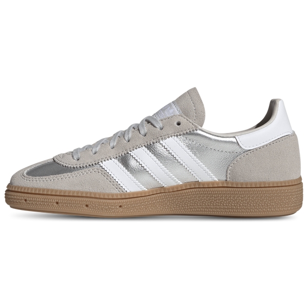 adidas Handball Spezial - Girls' Grade School - White/Silver Metallic/Gum - Image 2