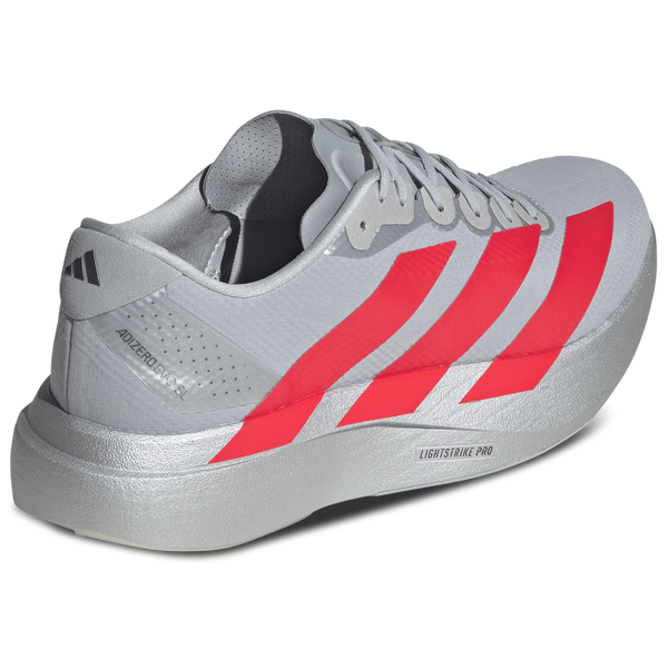 adidas Adizero Evo SL Woven - Men's - Silver Metallic/Lucid Red/Iron Metallic - Image 3