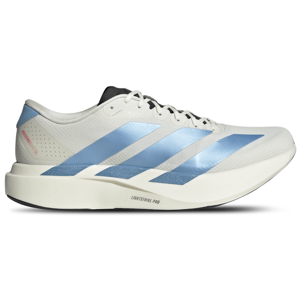 adidas Adizero Evo SL Woven - Men's - Off White/Light Blue/Bright Red
