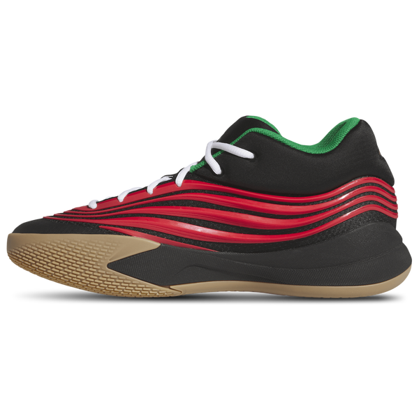 adidas Dame X Basketball - Men's - Core Black/Pure Ruby/Gum - Image 2