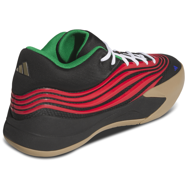adidas Dame X Basketball - Men's - Core Black/Pure Ruby/Gum - Image 3