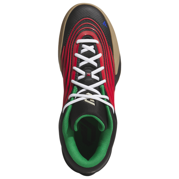 adidas Dame X Basketball - Men's - Core Black/Pure Ruby/Gum - Image 4