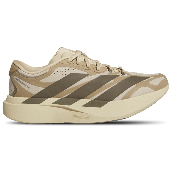 adidas adizero Evo SL Exo Suede - Men's - Magic Beige/Cargo Brown/Cardboard