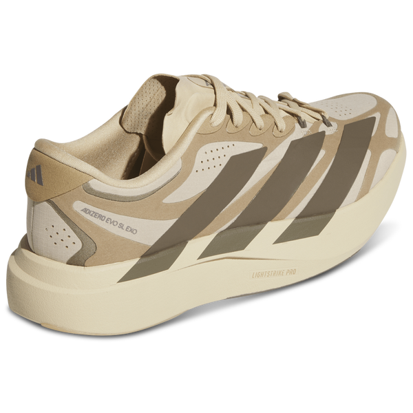 adidas adizero Evo SL Exo Suede - Men's - Magic Beige/Cargo Brown/Cardboard - Image 3