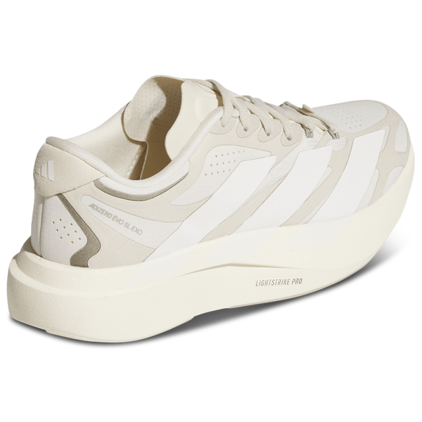 adidas adizero Evo SL Exo Suede - Women's - Wonder White/Cloud White/Crystal Linen - Image 3