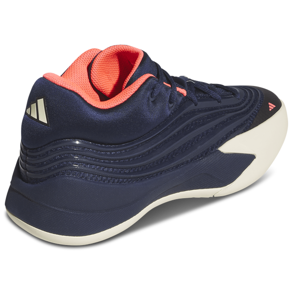 adidas Dame X Basketball - Boys' Grade School - Night Indigo/Warm Vanilla/Solar Turbo - Image 3
