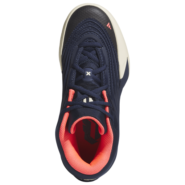 adidas Dame X Basketball - Boys' Grade School - Night Indigo/Warm Vanilla/Solar Turbo - Image 4