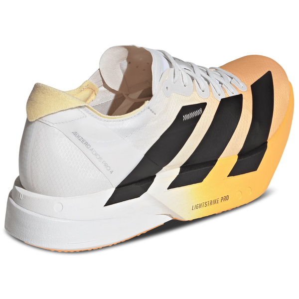 adidas adizero adios Pro 4 - Men's - Lucid Tangerine/Core Black/Crystal White - Image 3