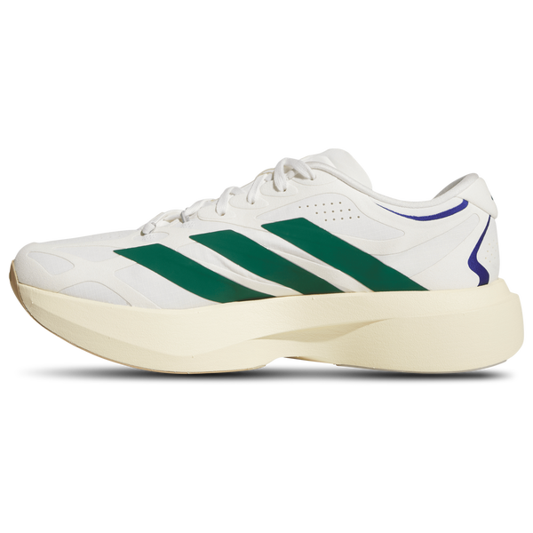 adidas adizero Evo SL Exo Suede - Men's - Core White/Collegiate Green/Cream White - Image 2